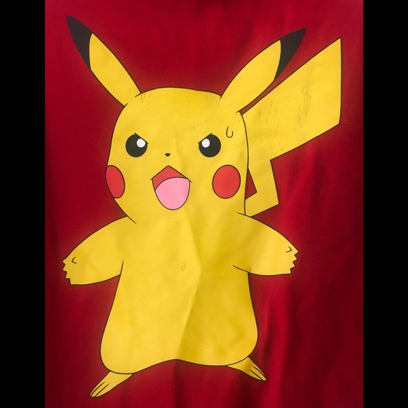Pokemon Red Pikachu Hoodie  Size :Large - Picture 5 of 7